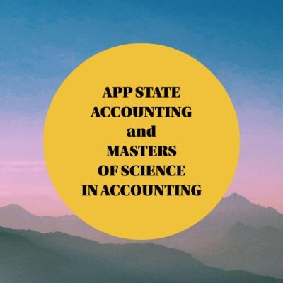 Appalachian State University's Department of Accounting and Master of Science in Accounting Program.