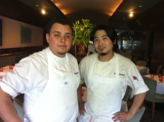 EvanandMatthew's profile picture. Executive Chef Evan Gotanda and Sous Chef Matthew Haro at Drago Ristorante for Celestino Drago.