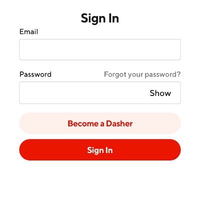 Log In - DoorDash