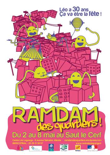 RamdamEpinal's profile picture. Le Ramdam des Quartiers est une fête qui se déplacera dans les quartiers d'Epinal de mai à juillet.
Partages, échanges et rencontres seront au rendez-vous !