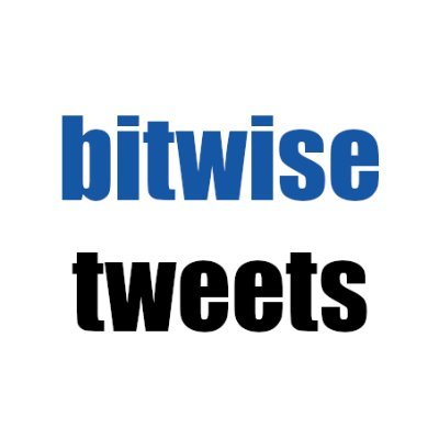bitwisetwtts's profile picture. bitwise tweets