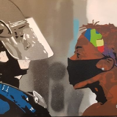 I spray paint, mostly for fun. Follow what I do here.
#StencilArt.
DM for commissions.