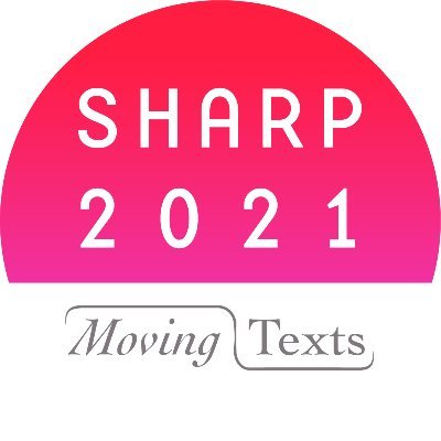 Moving texts: from discovery to delivery
SHARP annual conf
responsible organizer WWU Münster (@BookStudies_WWU w/@sfb1385)
26-30 July 2021
Logo: E. Heinz