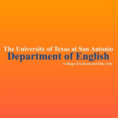 The informal twitter for all things about English at UTSA! Official information can be found on the COLFA website. Instagram: UTSAEnglish Facebook: English@UTSA