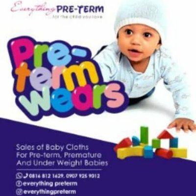 We sell preterm and underweight baby clothes... 
We have left @everythingpret3.
...We are still just a phone call away - 081 6812 1629