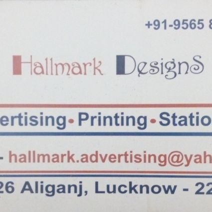 Advertising, Printing, Stationary