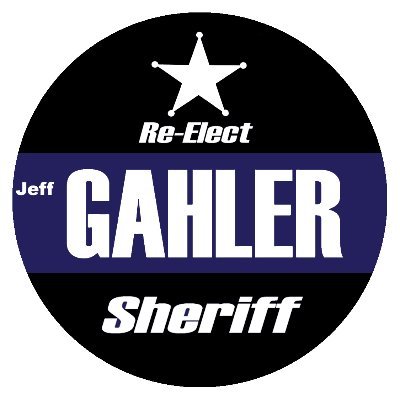 Sheriff Gahler for re-election in 2022!! Authority: Andrew Ondish, Treasurer