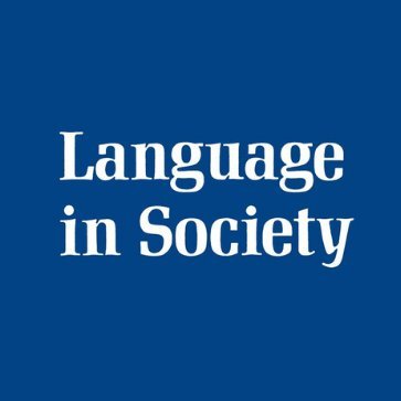 Language in Society is an international journal of #sociolinguistics concerned with #language and #discourse as aspects of social life.