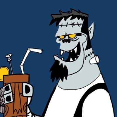 monsterfink's profile picture. Tweets typed in human blood on a screen of human skin