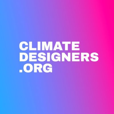 We are climate designers: Creative professionals taking
climate action. #climatedesigners