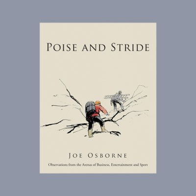 “Poise and Stride” is a fascinating collection of observations compiled from motivational talks by the author, Joe Osborne. Raising funds for @RACEIreland.
