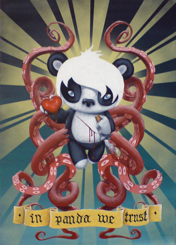 The bloke from Cornwall who paints pandas with tentacles