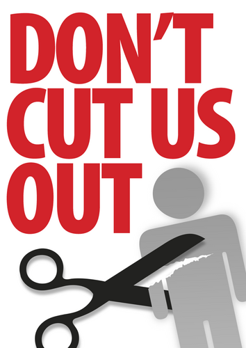 Don’tCutUsOut was set up Feb 2011, to unite campaign groups, defending  people from cutbacks in social care and service funding instigated by WSCC.