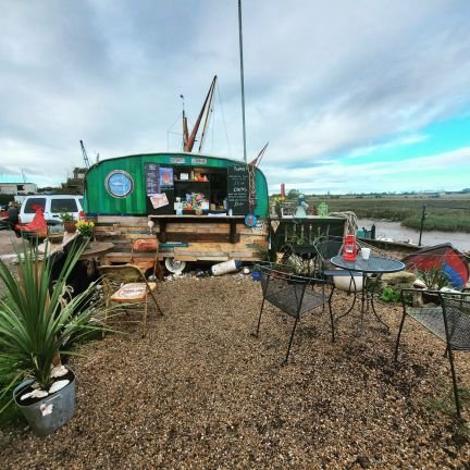 Welcome to our little creek side snack shack Jaws themed Quint's Retreat.situated in the heart of the ironwharf Boat yard faversham kent.weds to sunday 9.30 - 4