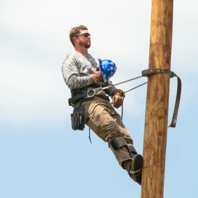 A different kind of Professional Linemen. I climb poles so my wife doesn’t have to #journeymenLinemen #vfl #tennessee