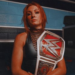 The Man makes everyone tap out with the Dis-Arm-Her.

I am not in any way, shape or form the real Becky Lynch, simply a portrayal of her.