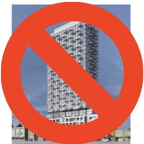 Keep Mt Pleasant Village beautiful: oppose the 27-storey condo monstrosity at 733 Mt Pleasant Rd.  (Image is © D. Crighton; by permission but no affiliation.)