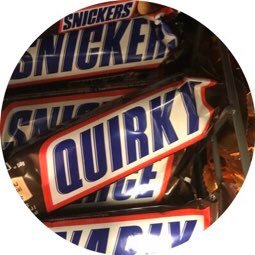 Snickersbar That Says Quirky