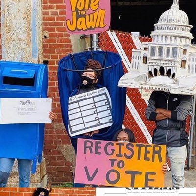 Bringing young voters to the polls here in Philly, where US democracy got started. Amplifying youth voice: your voice, your vote, your jawn!