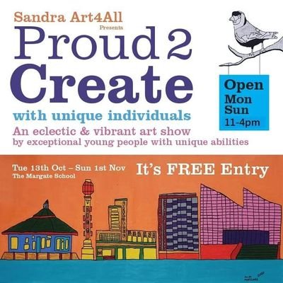 Sandra Art4All 
Unique Art Club working with Unique Artists 🎨
Based In Acol, Thanet 

Working with children and young adults with a range of special needs 🌟