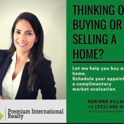 🏝Florida Licensed Realtor®️ 🏠🗝 Buy / Sell / Invest and Rent Premium International Realty Phone: + 1 321-440-6512        📍Orlando, Florida 💛💙❤️ Colombiana