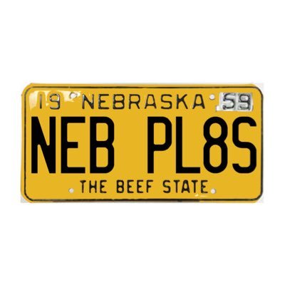 Snapping pics of (mostly) Nebraska license plates. DM photo submissions.