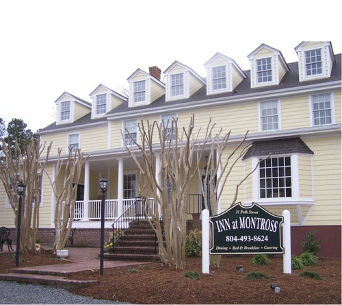 1790 Bed & Breakfast with 5 Guestrooms - All have Private Bath. 60 Seat Fine Dining Room Open to the Public and Catered Events.

804.493.8624