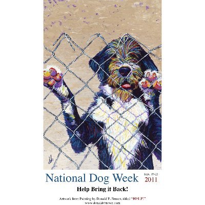 NatDogWeek Promoter; author of Fiction and Non-Fiction for dog-lovers and all others. Maxwell Medal nom/winner. Board Member Dog Writers Assoc. of America.