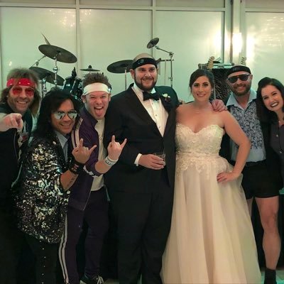 CBS Chicago:Best wedding band. Chicago Rocker: Best dance band. 80’s music, guilty pleasures you love. #skiptheceremonystarttheparty #wannagetmarried