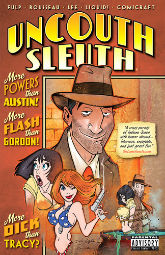 Graphic novel in which P.I. stands for Private Investigator AND Politically Incorrect.