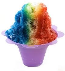 We have Hawaiian Shaved Ice with over 50 flavors available and cream topping! We have classics like Cherry or try something new like Barbie or Ninja Turtle!