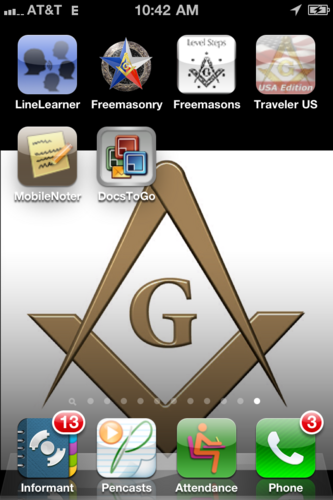 Maximizing iPhone productivity and fun for Freemasons and their friends