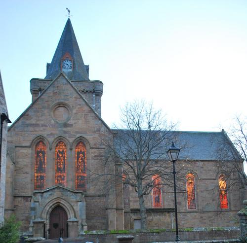 Dornoch's romantic rose pink sandstone cottages stand side by side with the Cathedral and magnificent Bishop's place - perfect holiday venue in the Highlands.