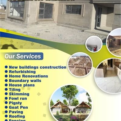 WE ARE AVAILABLE FOR ALL YOUR DOMESTIC AND COMMERCIAL CONSTRUCTION WORK AROUND ZIMBABWE. contact: +263773235522. email: bangiratinashe@gmail.com