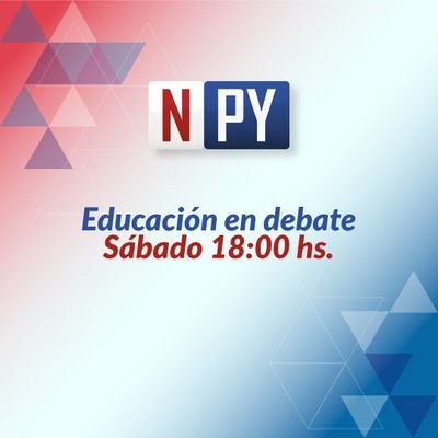 Debate sobre el futuro de la Educación en Paraguay 🇵🇾
Todos los sábados a las 18:00 horas por @npyoficial