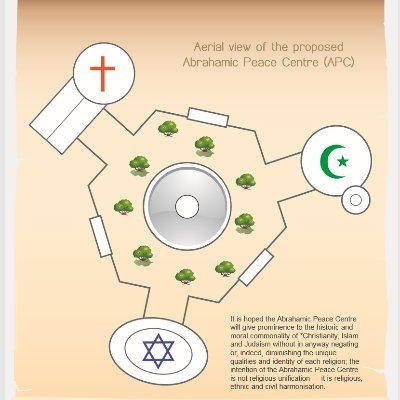 In 2007, as part of MIT’s Jerusalem 2050 Program competition, the Abrahamic Peace Centre was advanced for consideration.

The central structure of the Abrahamic