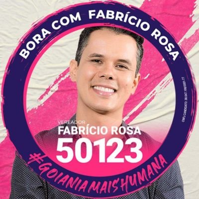 Ele tem 40 anos, é professor e agente da Polícia Rodoviária Federal.
Fabrício é candidato a Vereador por Goiânia com o número 50 123. Conta apoio