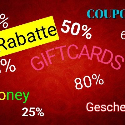 Rabatte - Coupons - Schnäppchen - Nebeneinkommen - Gutscheine - Umfragen