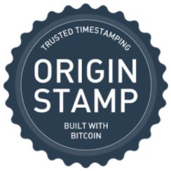 OriginStamp's profile picture. Trusted TimeStamping on the Blockchain