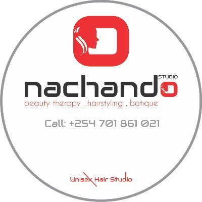 NachandoStudio's profile picture. Welcome to Nachando Studio, your mobile unisex hair studio for; beauty therapy, hairstyles, boutique and kinyozi. Call +254 701 861 021 or email us at nachandos