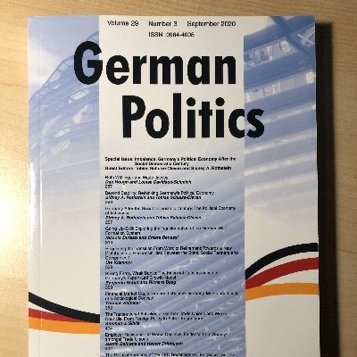 Publishes research on German politics, incl. int'l relations, comp. politics & public policy. Editors @TheDanHough @DavidsonSchmich & @OppermannIB