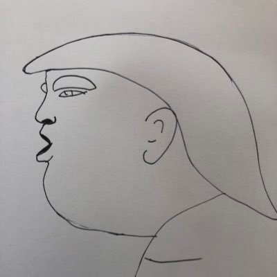 Poorly drawn pictures to the likeness of a moron. Tweet me your bad drawings of trump and I'll retweet it! The uglier the better!!