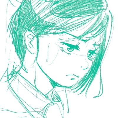 ヤマモケラ らくがき イラスト モノクロ マフラー おだんご セーター 前髪パッツン 白い息 ヤマモケラ らくがき イラスト モノクロ マフラー おだんご セーター 前髪パッツン 白い息