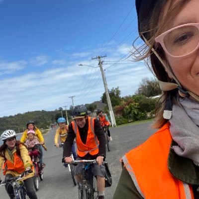 We love our island & want to ride our bicycle. We’re asking for investment in safe cycling infra & we put on fun stuff. This account run by @kirstenvibeke