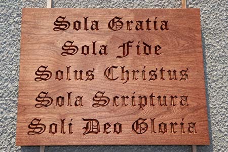 Reformed theology, the doctrines of grace, the 5 Solas of the Reformation.The 5 Solas is my profile pic.