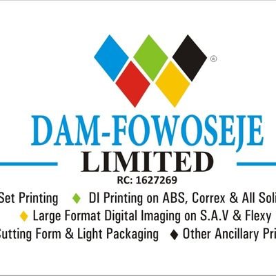 fowosejeprinter's profile picture. Top Quality Printing, Prompt Delivery ND Good Customers Relation.
