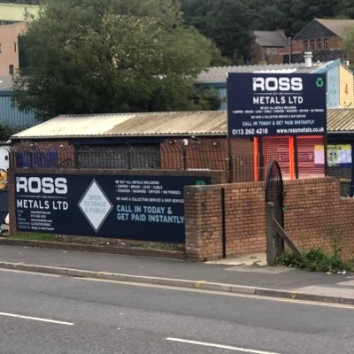 Ross Metals is an independent family owned scrap metal recycling business Est in 1930. Top prices paid for ferrous & non ferrous metals. Call us on:0113 2624218