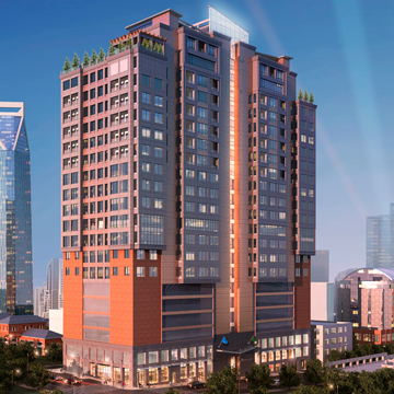 SKYEcondos's profile picture. Uptown Charlotte's newest condominium and hotel development located at S. Caldwell and 3rd Street with ground floor retail & rooftop restaurant and bar.