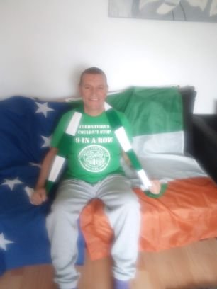 Celtic supporting Irishman