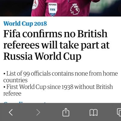 RefWatch5's profile picture. Holding referees to account, especially as sadly the Premier League has the world’s worst refs